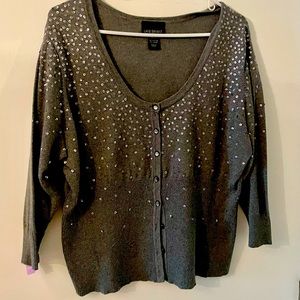 Grey sequined cardigan very good condition